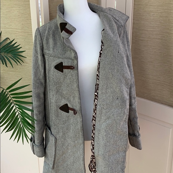 Old Navy Grey Duffel Coat, Heavy Warm Coat, Winter Duffel Coat, Long Coat - Picture 15 of 16